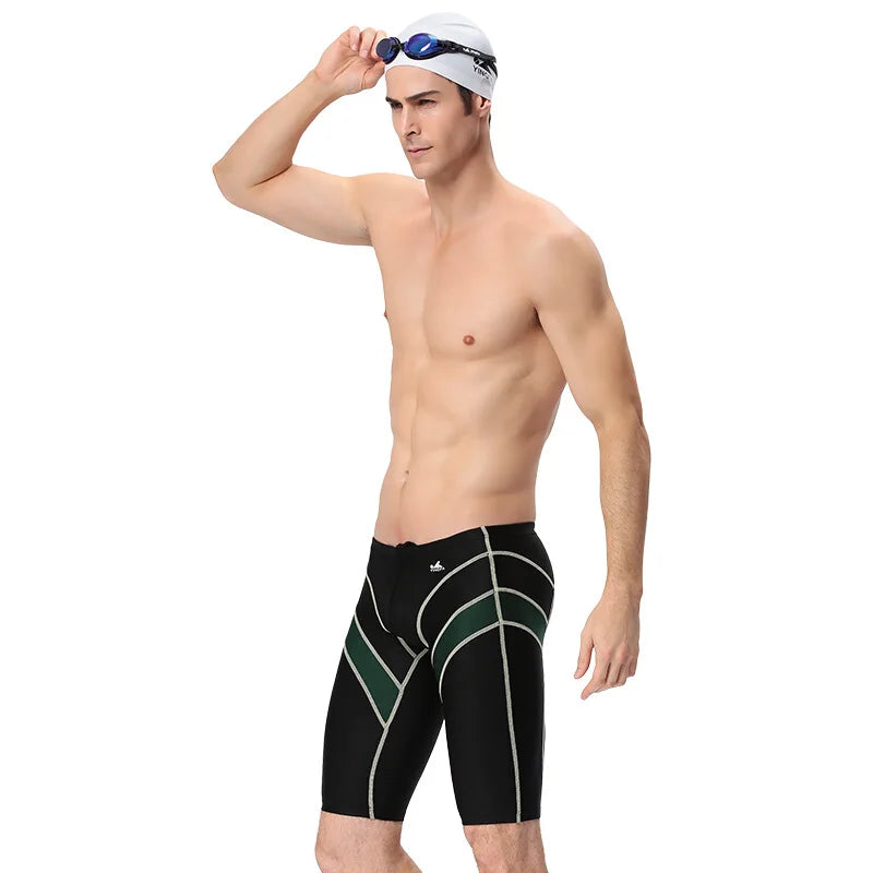 Yingfa FINA Approved Chlorine Resistant Racing Mens Swim Jammers Boys Competitive Swimming Trunks Competition Trainning Swimsuit - Jscomfortzstore