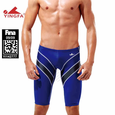 Yingfa FINA Approved Chlorine Resistant Racing Mens Swim Jammers Boys Competitive Swimming Trunks Competition Trainning Swimsuit - Jscomfortzstore