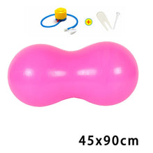 Load image into Gallery viewer, Anti-Burst Peanut Yoga Ball, Fitness Capsule, Balance Balls with Pump, Home Exercise Equipment, Gym Workout Training, THANKSLEE
