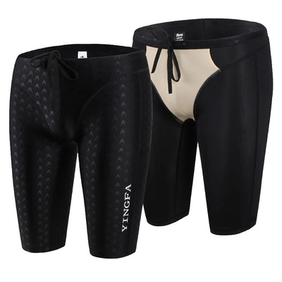 [FINA APPROVED] NWT YINGFA MEN'S BOYS 9205 COMPETITION TRAINING RACING JAMMERS PROFESSIONAL SWIMMING TRUNKS ALL SIZE [FREE SHIP] - Jscomfortzstore