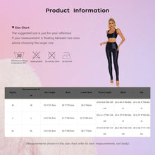 Load image into Gallery viewer, Womens Glossy Sportswear Outfit Sexy U Neck Crop Top with Pantyhose Tights Vest and Leggings Pants Slim Fit Yoga Club Dancewear
