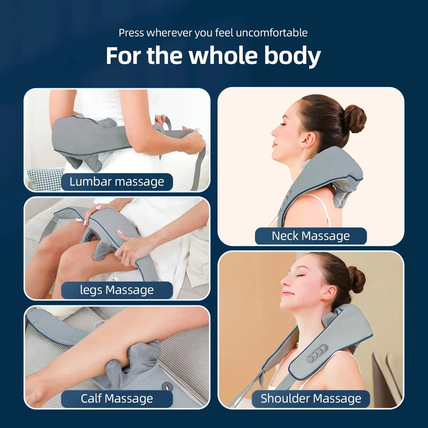 Foreverlily Wireless Neck and Back Massager