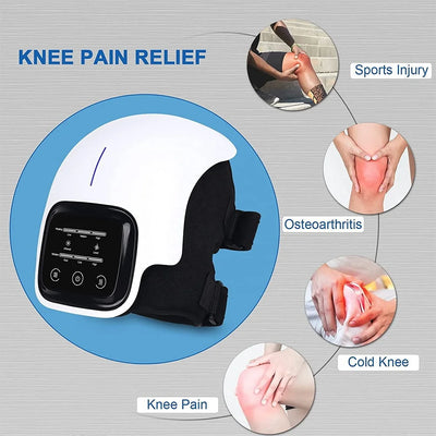 Knee Massager Infrared Heat and Vibration Knee Pain Relief for Swelling Stiff Joints Stretched Ligament and Muscles Injuries - Jscomfortzstore