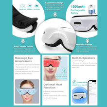 Load image into Gallery viewer, Hot Selling Factory Air Pressure Vibration For Eye Relief Heat Compress Eye Care MINI With Music Digital Eye Massager
