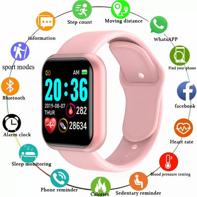 Multifunctional Bluetooth Y68 Smartwatch Sleep Monitoring - Jscomfortzstore