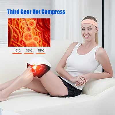 Eletric Heating Knee Shoulder Massage Instrument Vibrator Thermal Knee Pad Joint Brace 3 in 1 for Elbow Leg Muscle Massager - Jscomfortzstore