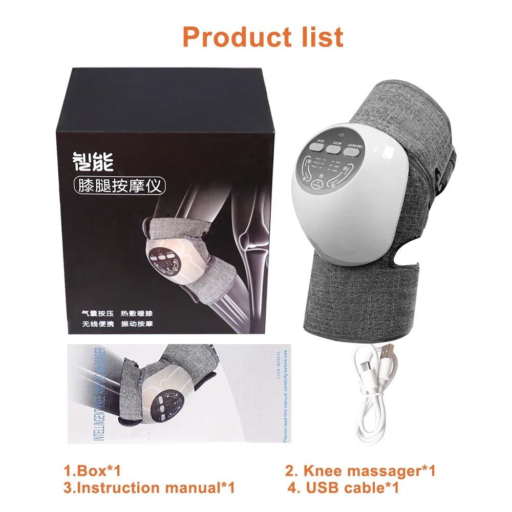 12-Mode Dual Channel EMS Knee Massager 12mode Knee Massager