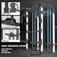 Load image into Gallery viewer, All-in-One Power Rack F22, Squat Rack Home Gym Fitness, A Standard Strength Training Half Rack Power Cage
