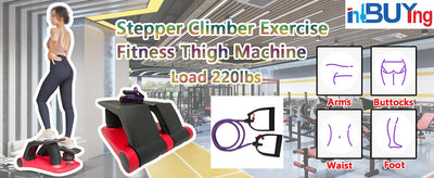 Steppers for Exercise Stair Stepper Stepper Climber Fitness Machine with Resistance Bands Stair Stepper Exercise Equipment Mini - Jscomfortzstore