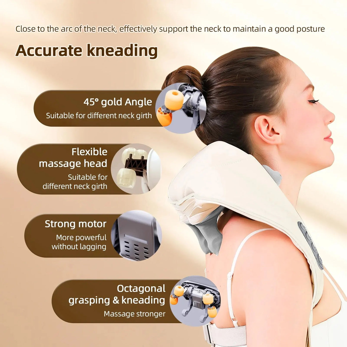 Foreverlily Wireless Neck and Back Massager