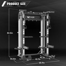 Load image into Gallery viewer, All-in-One Power Rack F22, Squat Rack Home Gym Fitness, A Standard Strength Training Half Rack Power Cage
