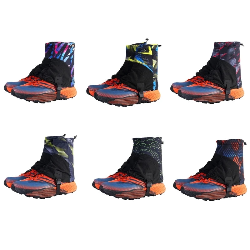 Light weights Waterproofs Ankle Gaiters Low Ankle Gaters Protective Shoe Cover Boot Guard for Hiking Walking Backpacking 24BD - Jscomfortzstore