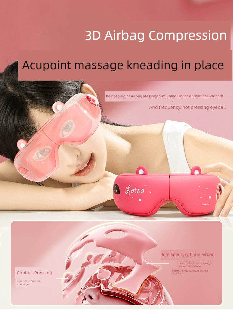 Strawberry Bear Eye Massager Eye Care Relieving Fatigue Eye Mask - Jscomfortzstore