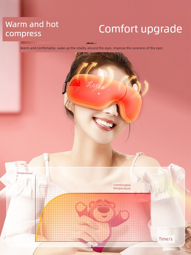 Strawberry Bear Eye Massager Eye Care Relieving Fatigue Eye Mask - Jscomfortzstore