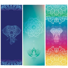 Load image into Gallery viewer, Hot Yoga Mat Towel 185*61cm Printed Yoga Towel Non slip Fitness Workout Mat Cover For Pilates Gym Yoga Blankets
