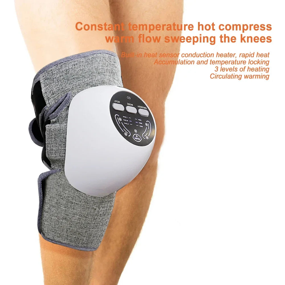 12-Mode Dual Channel EMS Knee Massager 12mode Knee Massager