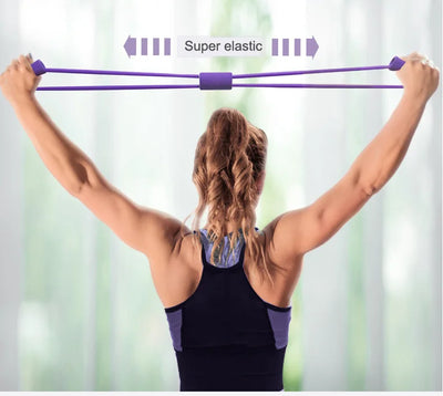 Slimming Yoga Rubber Resistance Band Workout Fitness Chest Expander Elastic Band for Home Sports Exercise Expander for Breast - Jscomfortzstore