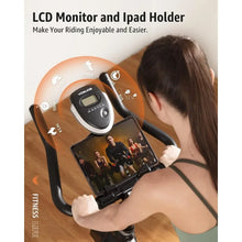 Load image into Gallery viewer, YOSUDA Indoor Cycling Bike Brake Pad/Magnetic Stationary Bike - Cycle Bike with Ipad Mount &amp; Comfortable Seat Cushion
