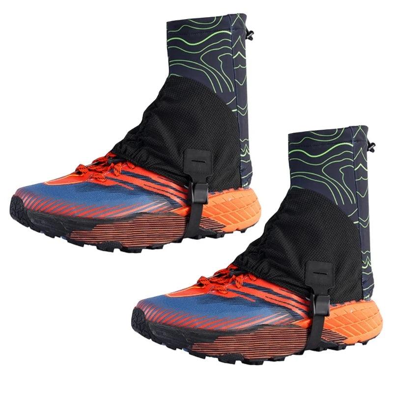 Light weights Waterproofs Ankle Gaiters Low Ankle Gaters Protective Shoe Cover Boot Guard for Hiking Walking Backpacking 24BD - Jscomfortzstore