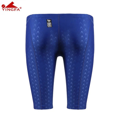 Yingfa FINA ApprovedCompetition Racing Swimwear Men Swimming Trunks Men's Swimming Sharkskin Swimsuit Men Training Jammer 9205 - Jscomfortzstore