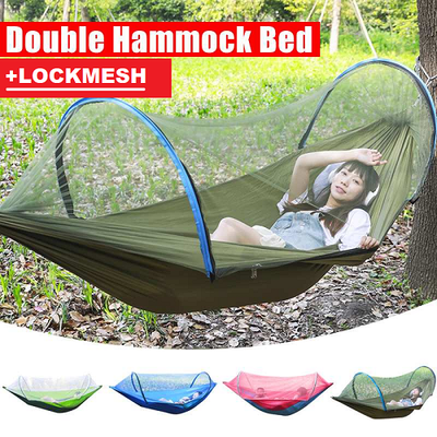 LockMesh+ Camping Netted Hammock - Jscomfortzstore