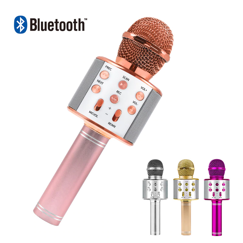 Wireless Bluetooth 3-In-1 Karaoke Mic Speaker - Jscomfortzstore