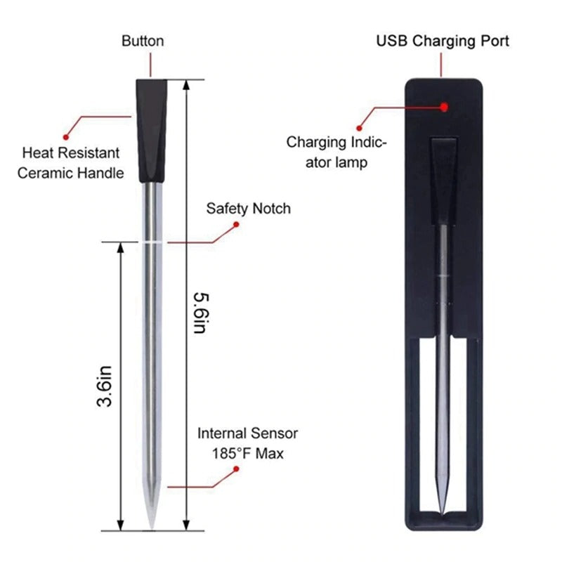 Wireless BBQ thermometer