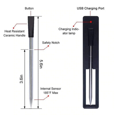 Wireless BBQ thermometer