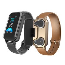 Load image into Gallery viewer, 2-In-1 Wireless Bluethooth Headset &amp; Smart Bracelet
