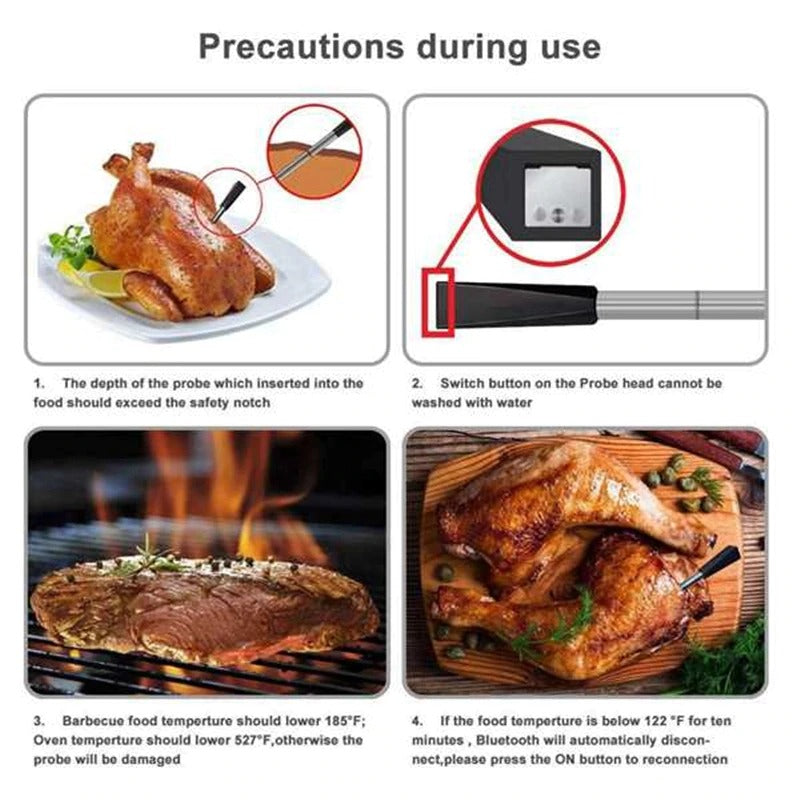 Wireless BBQ thermometer