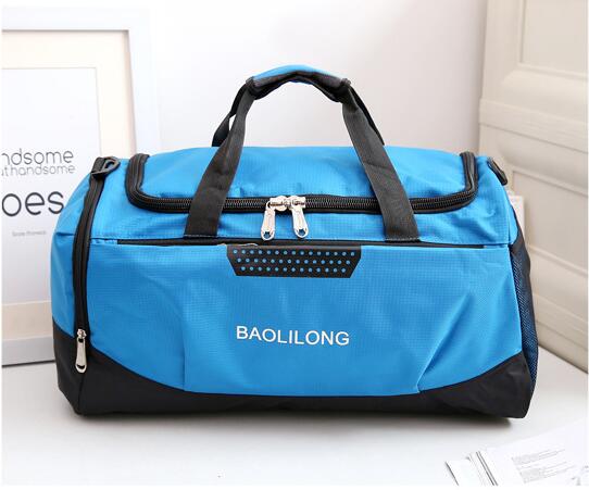 waterproof sports bag in blue