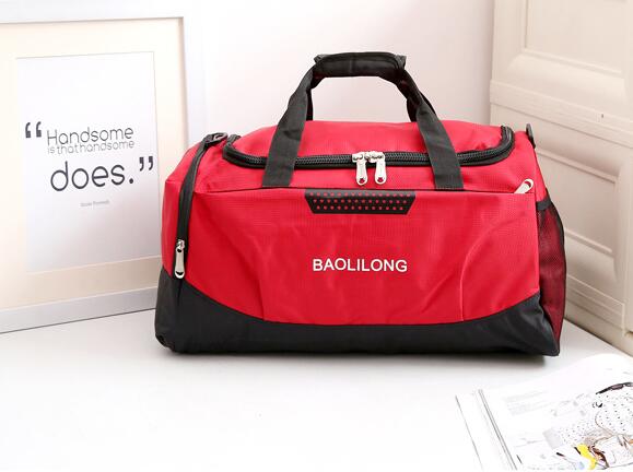 cant mistake the red waterproof sports bag