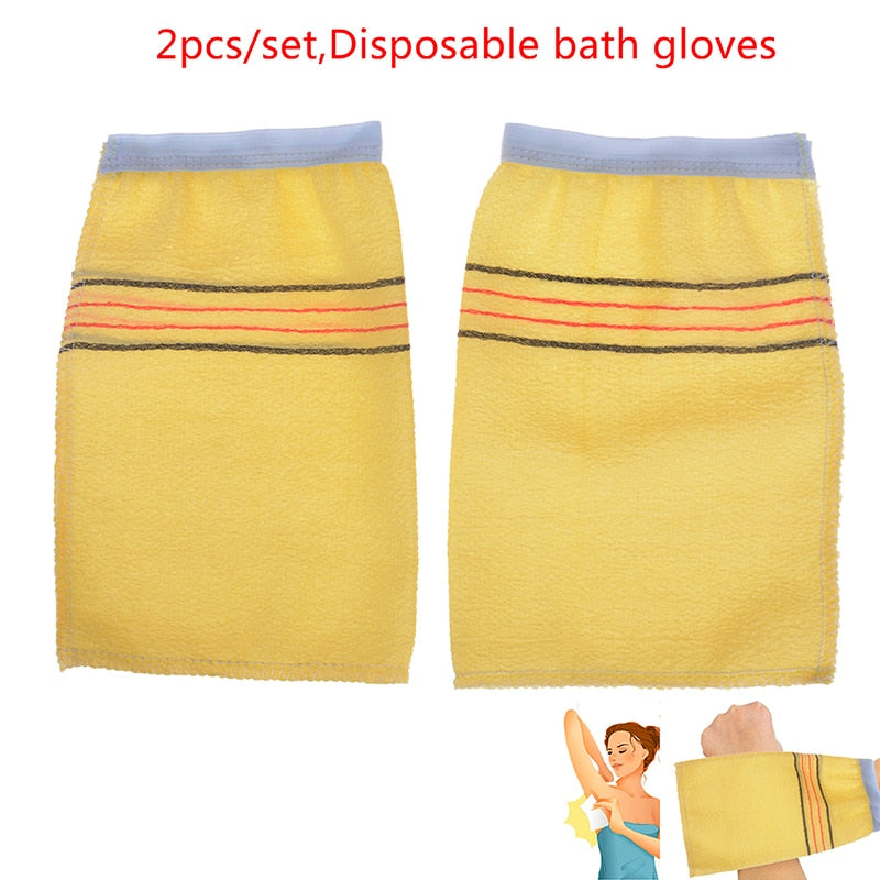 Disposable bath gloves