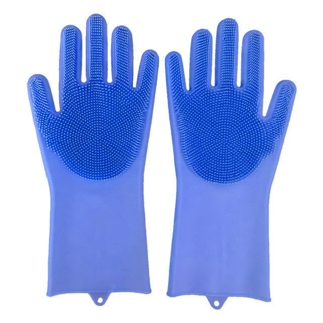 Silicone dish washing gloves