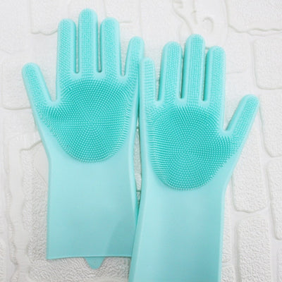 Silicone dish washing gloves