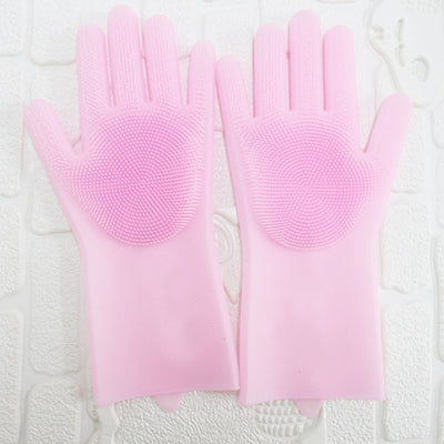 Silicone dish washing gloves