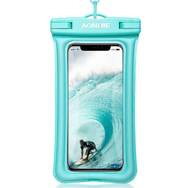 you can surf , swim and dive and your phone is not in danger of water damage